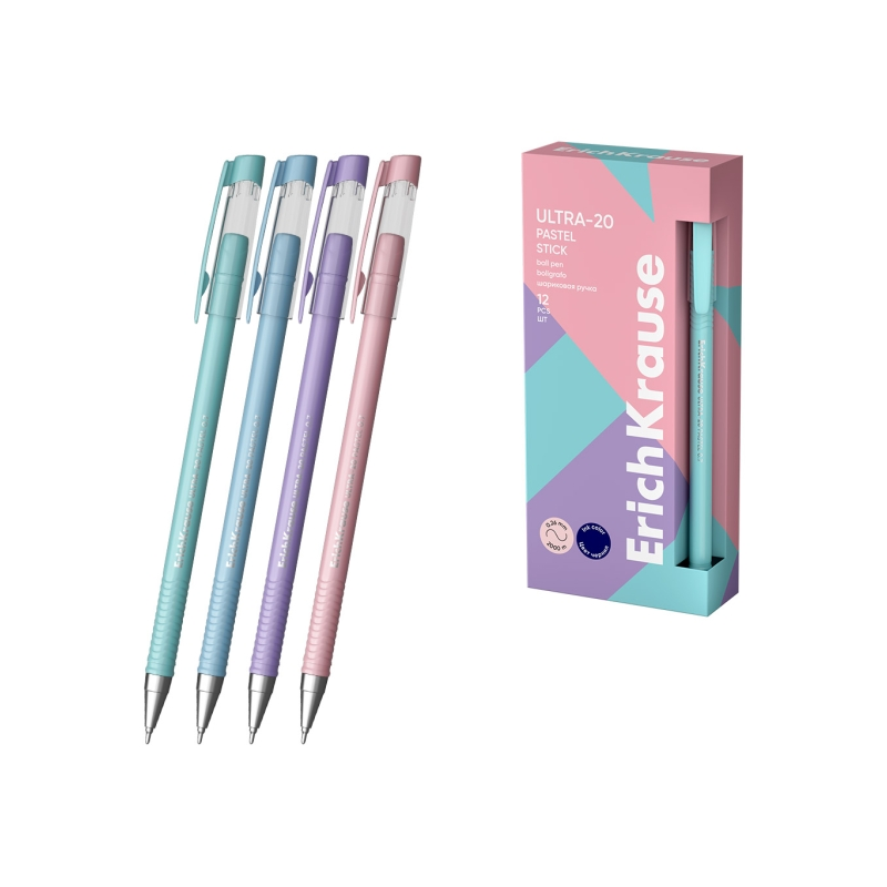 Stylo bille bleu ErichKrause ULTRA-20 0,26 mm capuchon Stylo bille bleu ErichKrause ULTRA-20 0,26 mm capuchon