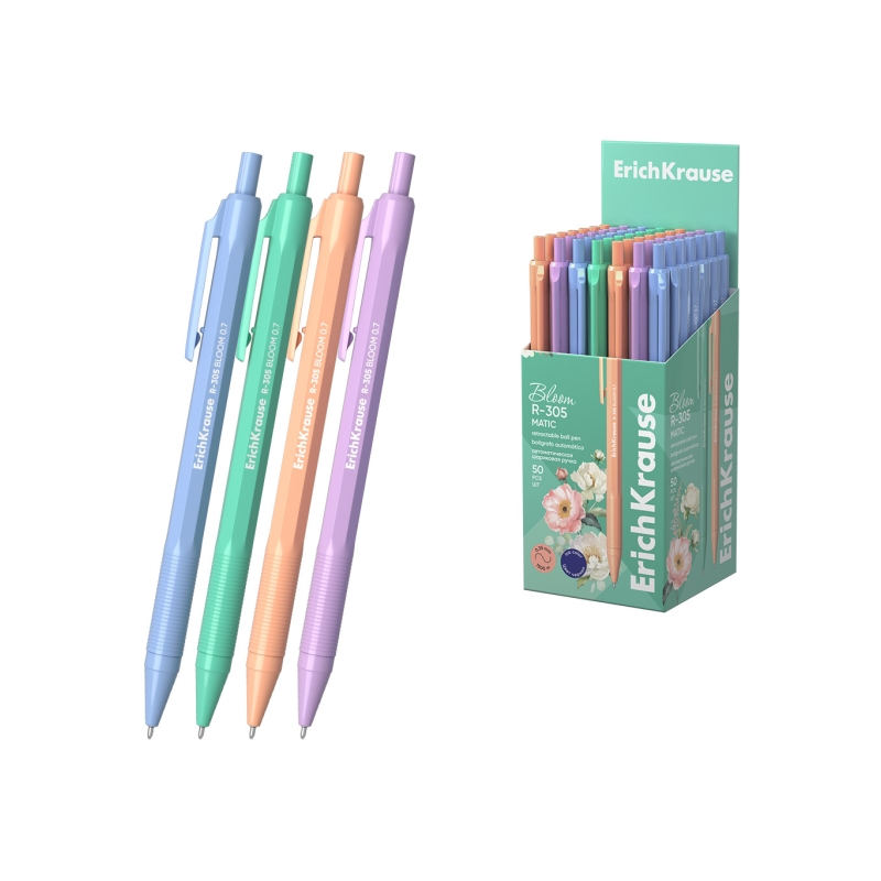 Stylo-bille rétractable ErichKrause R-305 Matic bleu 0,35 mm Stylo-bille rétractable ErichKrause R-305 Matic bleu 0,35 mm