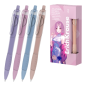 Stylo rétractable ErichKrause Butterfly Matic Grip bleu Stylo rétractable ErichKrause Butterfly Matic Grip bleu