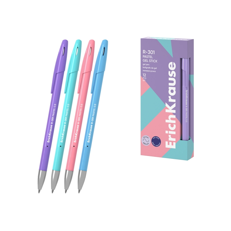 ErichKrause R-301 stylo gel bleu 0,4 mm avec capuchon ErichKrause R-301 stylo gel bleu 0,4 mm avec capuchon