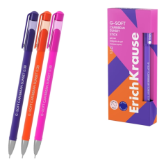 stylo gel bleu capuchon ErichKrause