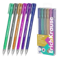 ErichKrause G-Cube stylos gel pailletés assortis x6 ErichKrause G-Cube stylos gel pailletés assortis x6
