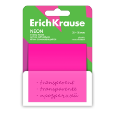 Bloc de 50 notes adhésives ErichKrause 75x75mm couleurs assorties