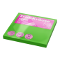 Bloc de 100 notes adhésives vertes 75x75mm ErichKrause
