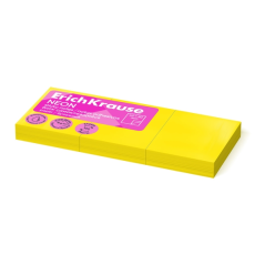 bloc-notes adhésifs jaunes ErichKrause
