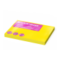 Bloc de 100 notes adhésives ErichKrause jaune 75x100mm