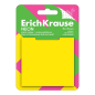 Bloc de 50 notes adhésives ErichKrause jaune 75x75 mm