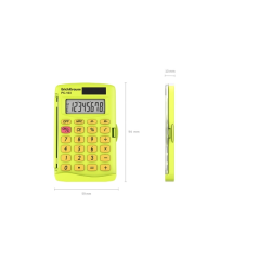 Calculatrice de poche ErichKrause PC-103 8 chiffres jaune