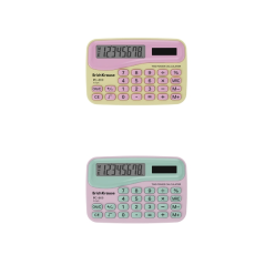 Calculatrice de poche ErichKrause PC-869 8 chiffres couleurs assorties