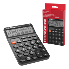 calculatrice noire ErichKrause douze chiffres