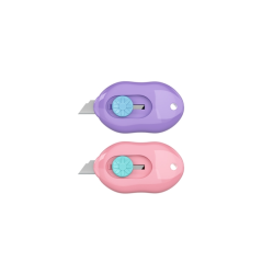Cutter mini 9mm ErichKrause plastique couleurs assorties