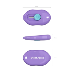 cutter mini plastique couleurs assorties