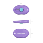 Cutter mini 9mm ErichKrause plastique couleurs assorties