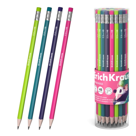 Crayons graphite assortis avec gomme