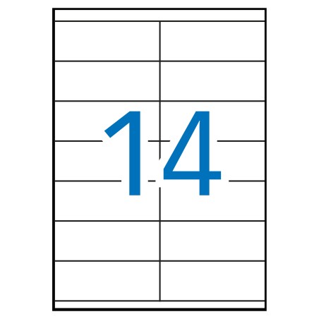 ✅ Apli étiquettes blanches permanentes 105,0 x 40,0 mm 500 feuilles couleur Blanc en stock