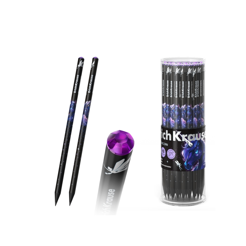 Crayon graphite HB ErichKrause, corps rond, assorti Crayon graphite HB ErichKrause, corps rond, assorti