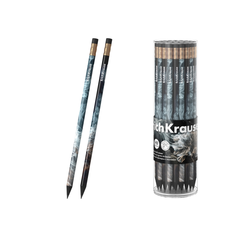 Crayon graphite ErichKrause HB gomme, assortiment Crayon graphite ErichKrause HB gomme, assortiment