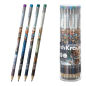 Crayon graphite ErichKrause avec gomme HB, assorti Crayon graphite ErichKrause avec gomme HB, assorti