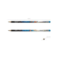 Crayons graphite assortis avec gomme