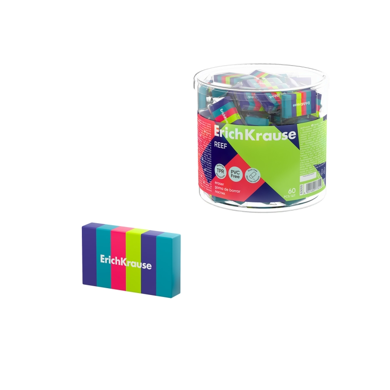 Gomme thermoplastique ErichKrause Reef sans PVC couleurs assorties Gomme thermoplastique ErichKrause Reef sans PVC couleurs assorties