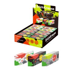 gommes ErichKrause couleurs assorties boîte