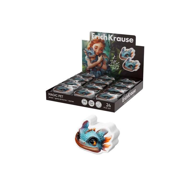 Gomme à effacer ErichKrause Magic Pet assorties x24 couleurs Gomme à effacer ErichKrause Magic Pet assorties x24 couleurs