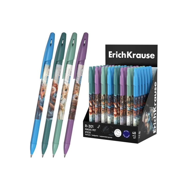 Stylo-bille ErichKrause R-301 bleu 0,35 mm x48 Stylo-bille ErichKrause R-301 bleu 0,35 mm x48