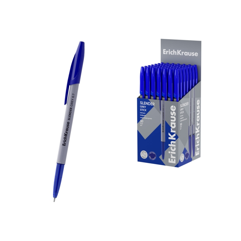 Stylo fin ErichKrause bleu 0,7 mm à capuchon Stylo fin ErichKrause bleu 0,7 mm à capuchon