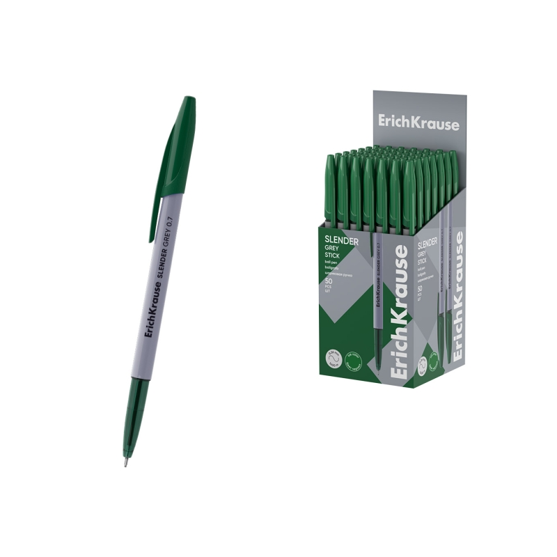 Stylo-bille ErichKrause Slender Stick vert pointe 0,7 mm Stylo-bille ErichKrause Slender Stick vert pointe 0,7 mm