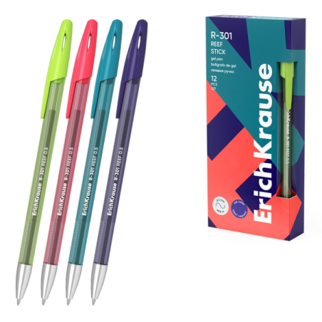 stylo gel bleu ErichKrause