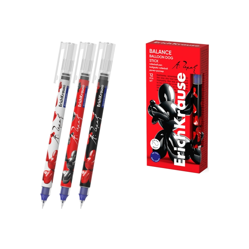Stylo bleu ErichKrause Balance Stick Chien 0,35 mm