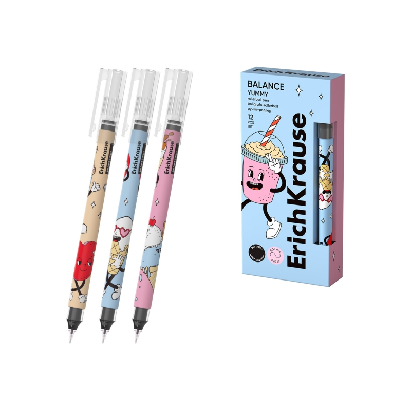Stylo noir ErichKrause Stick 0,35 mm