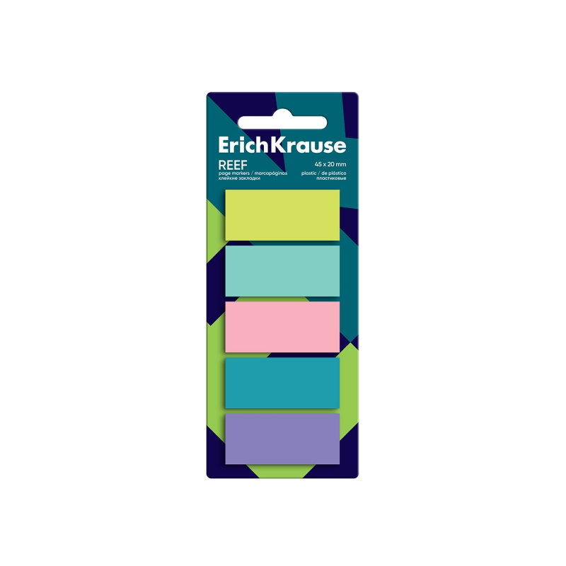 ErichKrause Reef 5 blocs de 20 marque-pages repositionnables couleurs ErichKrause Reef 5 blocs de 20 marque-pages repositionnables couleurs