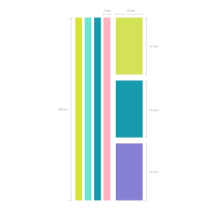 Marque-pages repositionnables ErichKrause Reef 7x20 couleurs