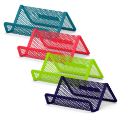 porte-cartes bureau acier noir