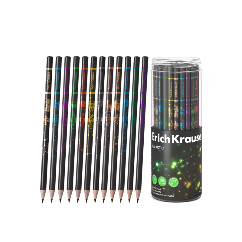 Crayon graphite HB ErichKrause, assortiment de couleurs Crayon graphite HB ErichKrause, assortiment de couleurs