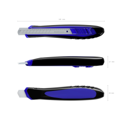 Cutter automatique 9mm ErichKrause Megapolis couleurs assorties