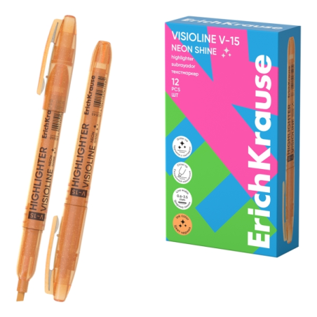 Surligneur orange ErichKrause pointe biseautée