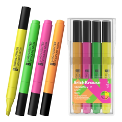 surligneurs fluo ErichKrause quatre couleurs
