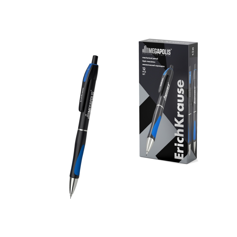 Porte-mine ErichKrause MEGAPOLIS 0,9 mm Noir Porte-mine ErichKrause MEGAPOLIS 0,9 mm Noir