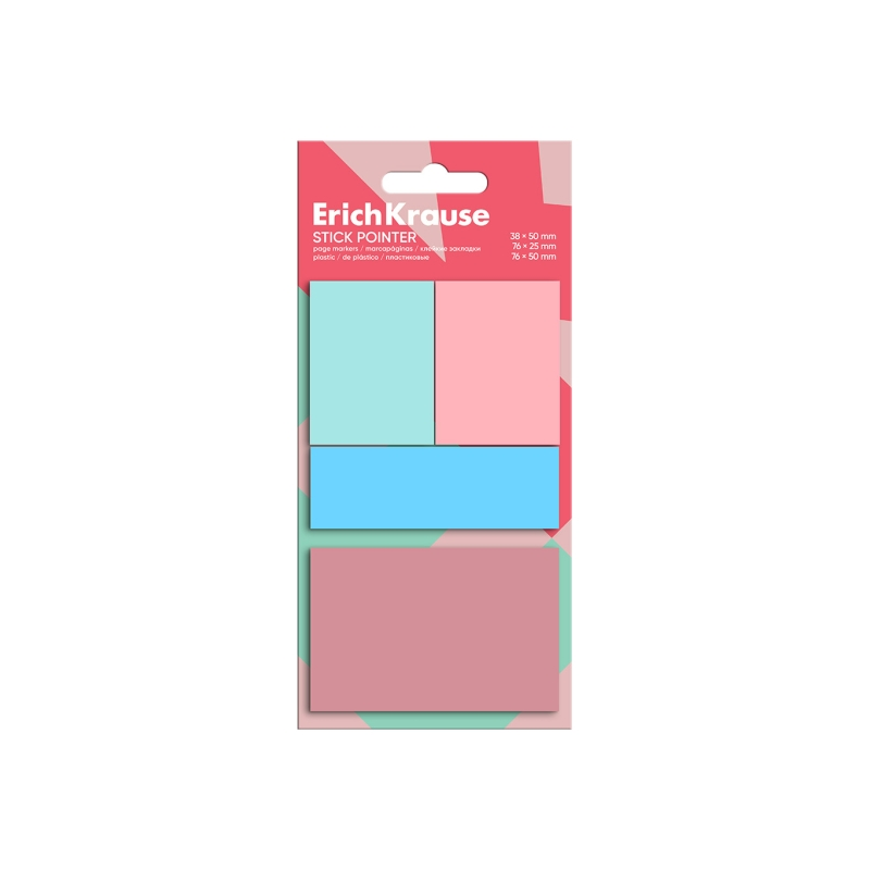 Marque-pages repositionnables ErichKrause 4x20 couleurs assorties Marque-pages repositionnables ErichKrause 4x20 couleurs assorties