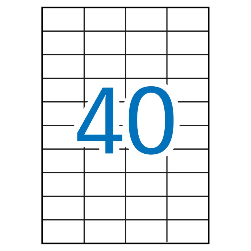 Apli étiquettes blanches permanentes 52,5 x 29,7 mm 500 feuilles