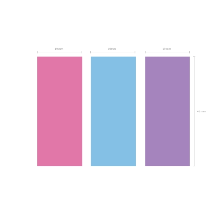 Marque-pages repositionnables ErichKrause Yummy 3x20 couleurs