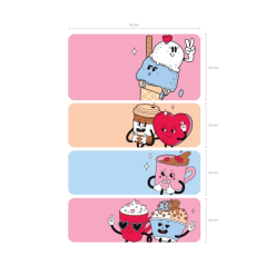 ErichKrause Yummy 80 marque-pages repositionnables couleurs assorties