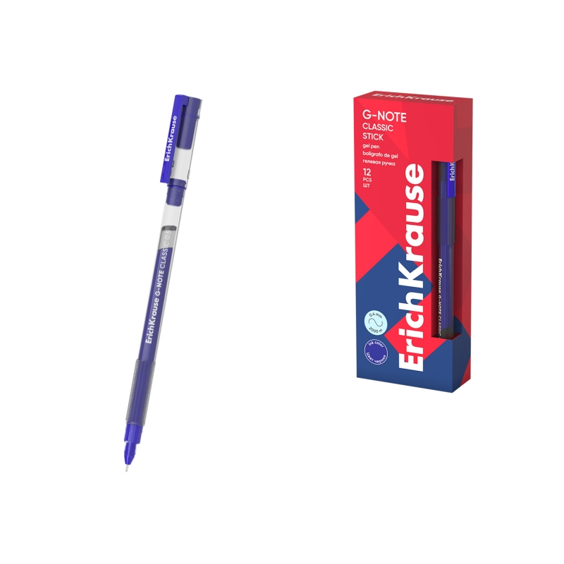 Stylo gel ErichKrause G-Note Classic bleu 0,5 mm