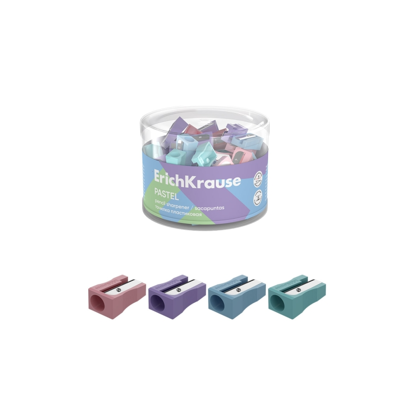 Taille-crayon plastique ErichKrause EasySharp 8 mm assorti