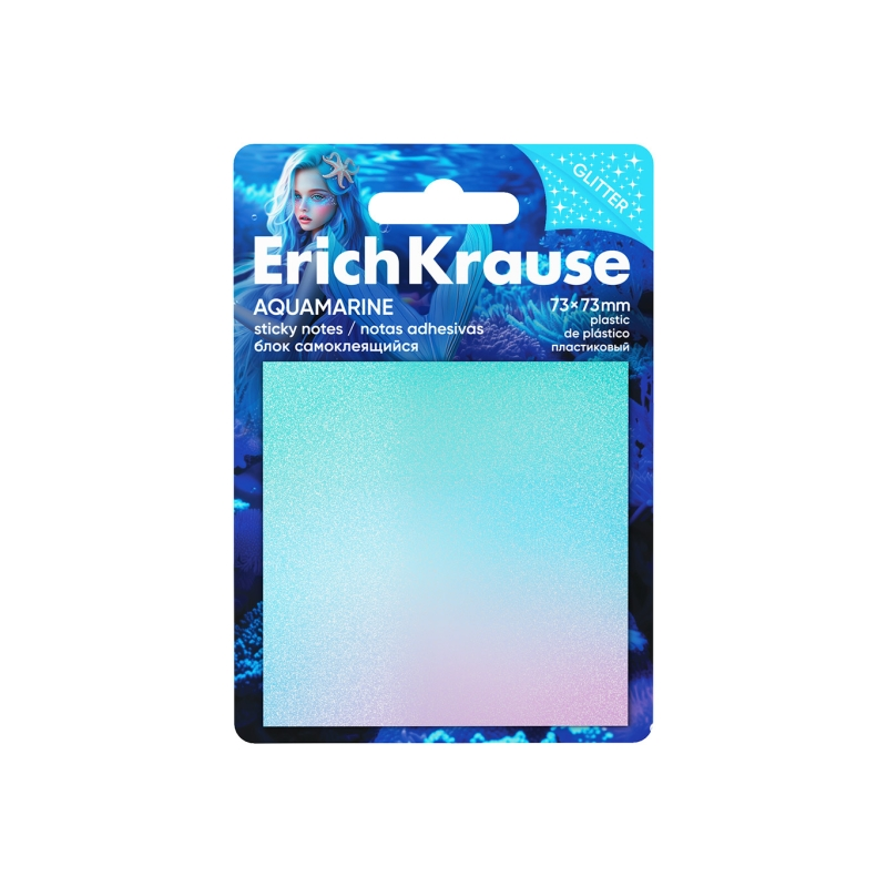 Bloc de 20 notes adhésives ErichKrause 73x73 mm couleurs