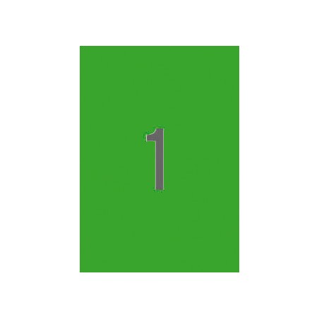 ✅ Apli Permanent Green Labels 210,0 x 297,0 mm 20 Feuilles couleur vert en stock