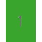 Apli Permanent Green Labels 210,0 x 297,0 mm 20 Feuilles