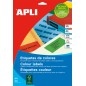 Apli Permanent Green Labels 210,0 x 297,0 mm 20 Feuilles